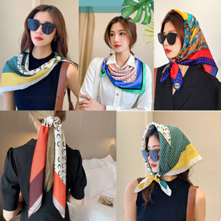 Khăn Lụa Vuông 70x70- Khăn Turban Nữ Quàng Cổ Quấn Tóc Làm Áo Yếm Lụa Cao Cấp Sang Chảnh -Nhiều mẫu