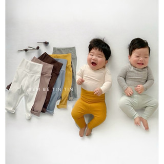 Quần cạp cao gân tăm Hàn cho bé trai bé gái (5 đến 15kg)