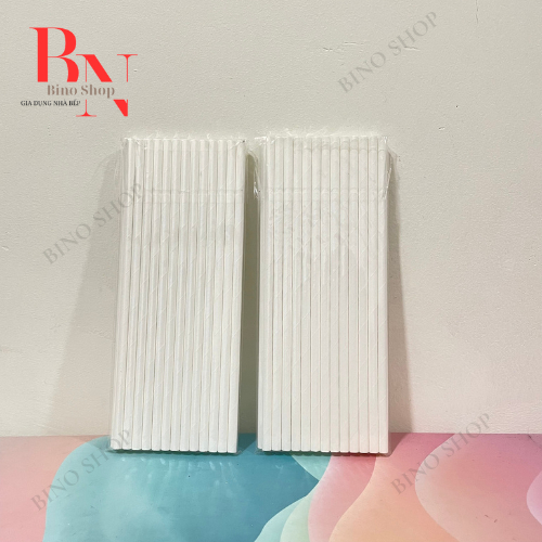 Combo 100 Ống Hút Giấy Phi 6mm