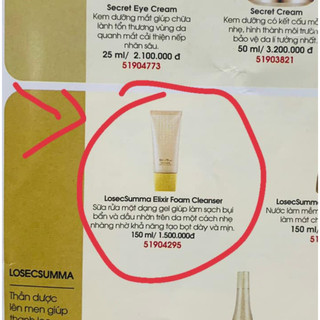 [DATE MỚI] Sữa Rửa Mặt Sum vàng Losec Summa Elixir Foam Cleanser 40ml
