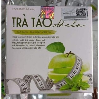 Trà táo xanh giảm cân, trà táo xanh kelly detox giảm cân hiệu quả mẫu mới hộp 12 gói