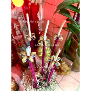 [18 Cây] Nhang Nở Hoa 5 Cánh Thơm Nhẹ Không Khói Tép 18 Cây Cao 4 Tấc Thu Hút Tài Lộc