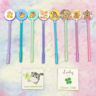 Bút tròn capybara cinnamoroll mikko cat pompompurin sanrio BTI33 Bút lúc lắc chuột vàng cute dễ thương hoạt hình