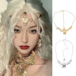 Vòng đội đầu dây trang trí trán, phụ kiện trang trí cài tóc cosplay tiên nữ công chúa