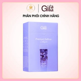 Hộp 60 gói bột uống collagen cao cấp gilaa premium saffron collagen