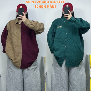 [CHỌN MẪU] Áo sơ mi kaki 2hand unisex nam nữ bigsize