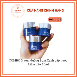 combo 3 hủ kem Water Gel  Cream sum xanh 10ml (Tách sét)