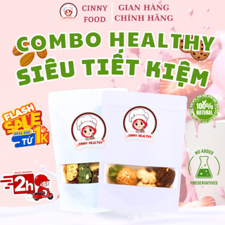COMBO HEALTHY 1 CINNY FOOD - 500G mix BISCOTTI + 500GR mix COOKIES NGUYÊN CÁM KHÔNG ĐƯỜNG
