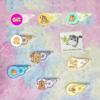 Bút xoá băng sanrio chuột lang nước capybara mikko cat pompompurin cinnamoroll BBI22 chuột vàng in hình cute dễ thương