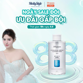 A53_ Nước Tẩy Trang JM Solution Japan H9 Hyaluronic Ampoule Cleansing Water Aqua 850ml