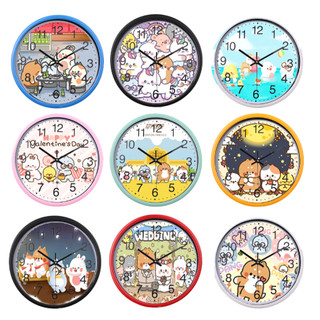 Đồng hồ treo tường tonton DHTI17 cute dễ thương 13cm 19cm