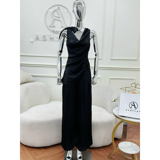 Set lụa hàn cổ đổ nơ vai 𝐀𝐒𝐇𝐘𝐋𝐄𝐘