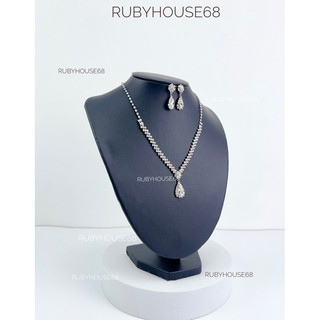Cổ da pu màu đen, trắng trưng dây chuyền rẻ đẹp cho shop Rubyhouse68