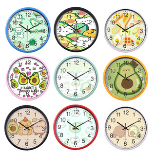 Đồng hồ treo tường quả bơ DHTI13  avocado cute dễ thương 13cm 19cm
