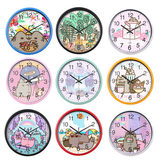 Đồng hồ treo tường pusheen DHTI12 cute dễ thương 13cm 19cm