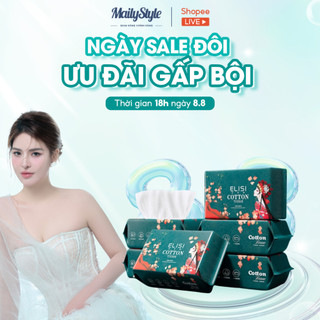 K205_ Khăn mặt khô đa năng dùng 1 lần Elisi Cotton Tissue