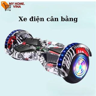 Xe điện cân bằng kết nối Blutooth đèn led chiếu sáng cho người lớn và trẻ em, Đồ chơi công nghệ cao cấp thế hệ mới