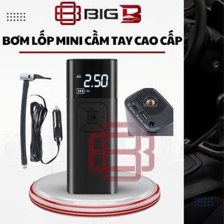Máy Bơm Lốp Ô Tô Mini Cầm Tay CAVAHA C100 CHÍNH HÃNG Bơm Có Màn Hình Điện Tử Kiêm Sạc Dự Phòng Siêu Khỏe BIG B OFFICIAL