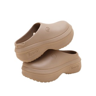 Dép sục nữ thời trang hoạ tiết chữ M sport phong cách đơn giản thể thao nhựa eva đi êm chân đế độn tăng chiều cao TH-41