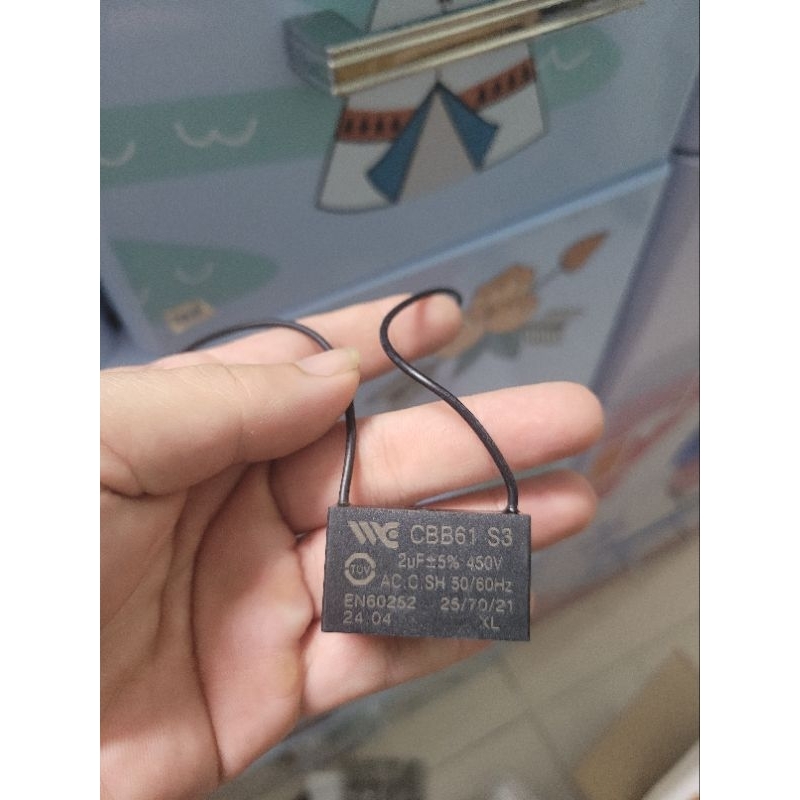 Combo 5 Tụ quạt 2uf 450V quạt điện