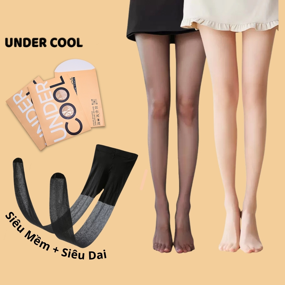 Quần Tất Giấy Da Chân Nữ Quần Tất Siêu Dai UNDERCOOL Lụa Xuyên Thấu chất liệu tơ lụa , thật chân, che khuyết điểm - QT04