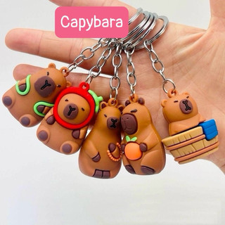 Móc khoá capybara, móc chìa khoá sillicon chuột lang nước capybara dễ thương quà tặng cho bé