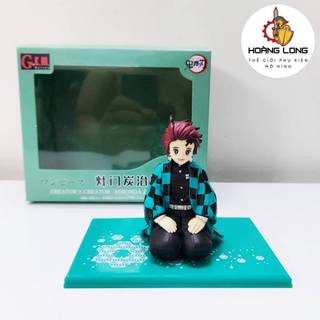 Mô hình Kimetsu No Yaiba, Tanjiro Kamado 9cm, figure Demon Slayer, kèm hộp, trang trí PC, bàn học (phụ kiện Hoàng Long)