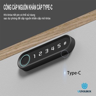   Tặng kèm Pin  Khóa tủ thông minh Ultralock 3 chức năng Vân tay + Mật khẩu + Thẻ từ Phiên bản đứng và ngang 