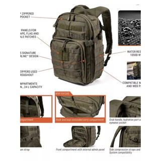 Balo du lịch 5.11 Tactical Rush 12.Backpack Tactical rush 12 version 2.0.