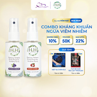 Set 2 Lọ Xịt Phụ Khoa HH 50ml Chiết Xuất Thảo Mộc, Kháng Khuẩn Ngăn Mùi Hiệu Quả, Hương Thơm Dịu Nhẹ Dễ Chịu, Chai Cầm T