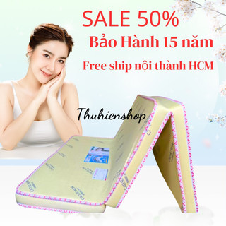 Nệm cao su non gấp 3 American cao 10cm chính hãng