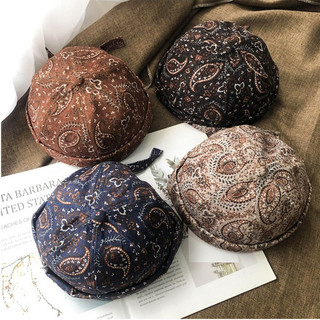 Mũ nồi miki hat, mũ không lưỡi trai, mũ thủy thủ không vành họa tiết hoa văn BOHO