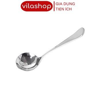 Muôi Muỗng Canh Inox, Mui Vá Múc Canh Inox Loại Đẹp Cán Dày Bền Không Gỉ