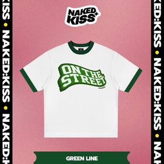 🔥🔥🔥🔥 áo thun nakedkiss greenline - regular fit - nakedkiss tshirt