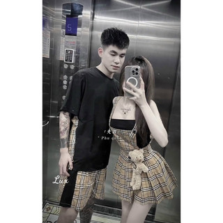 Đầm 2 dây năng động , váy 2 dây xoè basic đơn giản