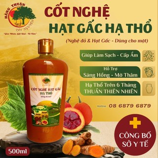 Cốt Nghệ Hạt Gấc Hạ Thổ Dùng Cho Mặt 500ml Hằng Thuận Tây Nguyên