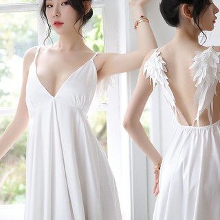 Váy ngủ -Đầm ngủ đôi cánh thiên thần kèm chíp cao cấp B136