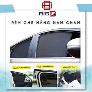 Bộ 4 Tấm Che Nắng Ô Tô Hít Nam Châm -CAO CẤP- Rèm Chắn Nắng Ô Tô Thiết Kế Theo Xe Chống tia UV tặng Bộ Đế Dính 3M BIGB