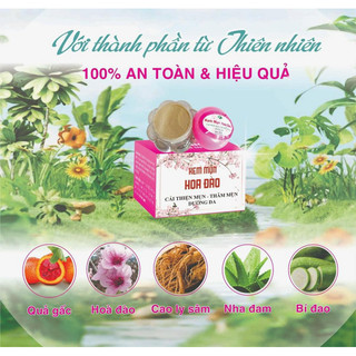 Combo 10 hộp kem mụn trắng da đông y hoa đào nhân sâm cao cấp chính hãng