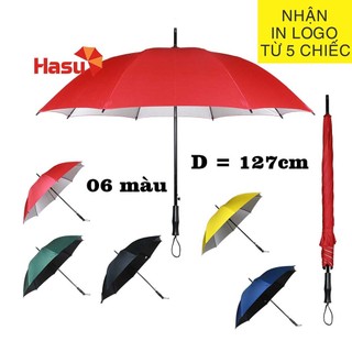 Dù che mưa nắng loại lớn D = 127cm cầm tay cán dài Hasu - Ô dù cao cấp