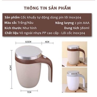 Cốc giữ nhiệt khuấy tự động - cốc tự khuấy từ tính tiện lợi trong mỗi lần pha đồ uống - ly khuấy thông minh