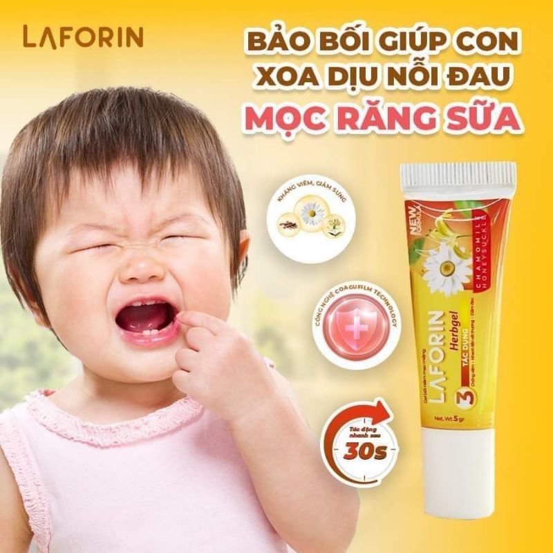 LAFORIN- Nhẹ nhàng vỗ về hàm răng của bé