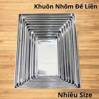 [ĐỦ SIZE][siêu bền]Khuôn Nhôm Gia Công Chữ Nhật Đế Liền Thành Cao 3cm Hoặc 5cm