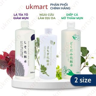 Nước Hoa Hồng Dokudami Chiết Xuất Từ Lá Diếp Cá 500ml Kháng Khuẩn Kháng Mụn Cấp Ẩm
