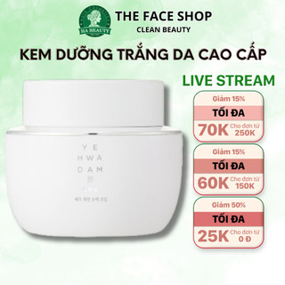 Kem dưỡng ẩm sáng trắng da phục hồi tái tạo da The Face Shop Yehwadam Jeju Magnolia Pure Brightening Cream 50ml