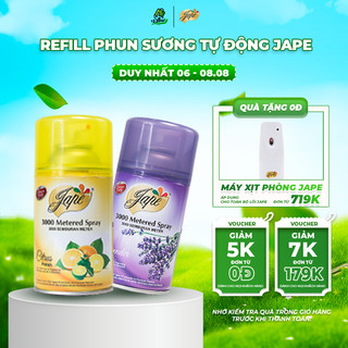 Lõi Xịt Phòng Tự Động Jape Chính Hãng, Bình Xịt Phòng Tự Động Hương Tự Nhiên Thơm Mát Dịu Nhẹ - 300ml
