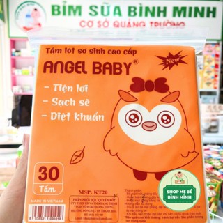  Miếng lót phân su Angel Baby bịch 30 miếng siêu mềm mịn siếu thấm hút không độc hại cho bé sơ sinh 