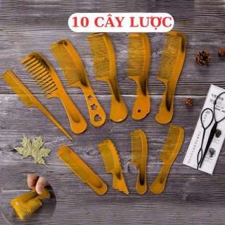 Set 10 Lược Chải Tóc Mát Xa Da Đầu Chống Tĩnh Điện Tiện Dụng