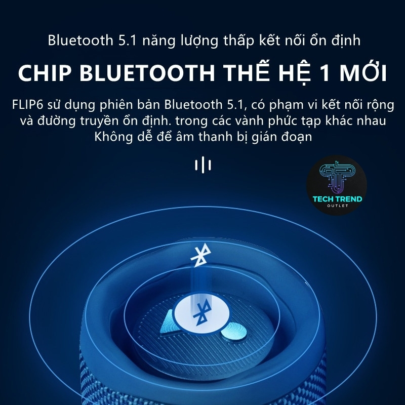 Loa Bluetooth JBL Flip 6 Chất Lượng Cao Không Thấm Nước Chơi Nhạc 4H Loa Bluetooth Mini 5.1 TechTrend Outlet | BigBuy360 - bigbuy360.vn