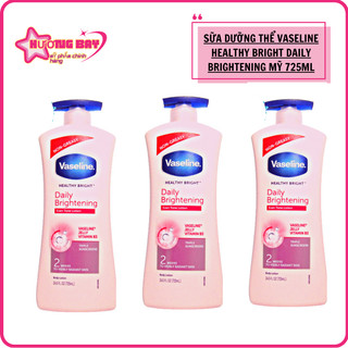 Sữa dưỡng thể Vaseline Healthy White UV Lightening Body Lotion sữa dưỡng trắng body chống nắng 725ml